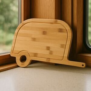 Trailer Camper Bamboo Cutting Board 17" – Life Is Better at the Campsite